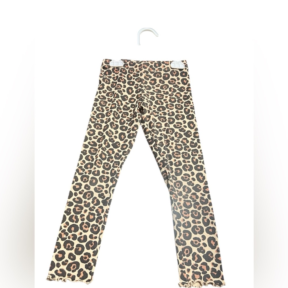 H&M Brown and Black Leopard Print Leggings